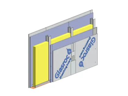 GLASROC® X ÉPÍTŐLEMEZ BELTÉRI FELHASZNÁLÁSRA